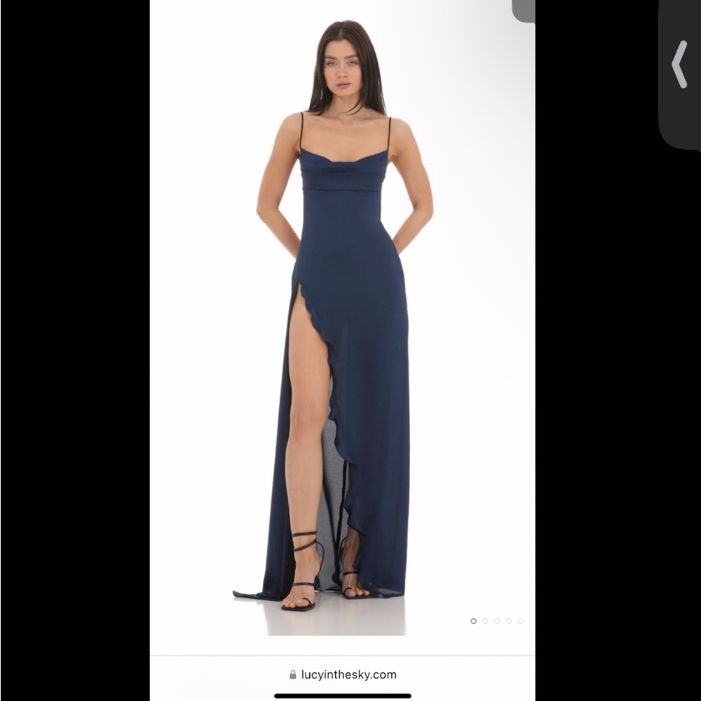Lucy in the Sky Navy Blue Maxi Dress
